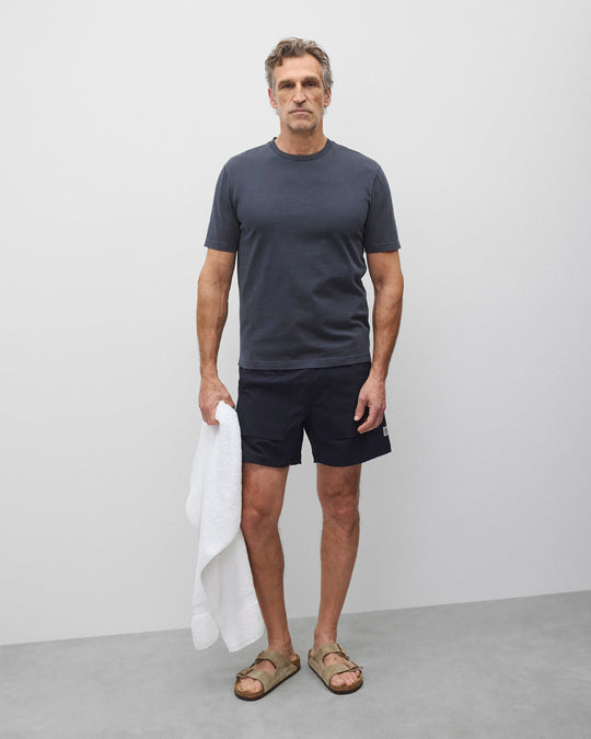 Stretch Nylon Utility Standard Swim Short 6"