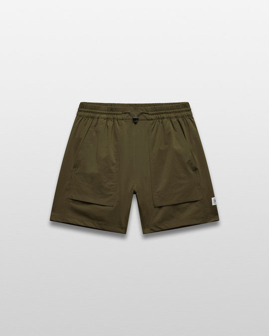 Stretch Nylon Utility Standard Swim Short 6"