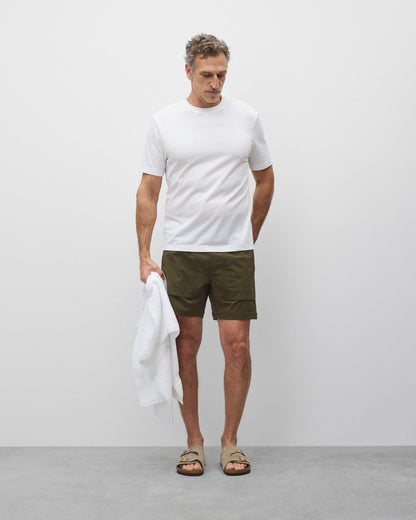 Stretch Nylon Utility Standard Swim Short 6"