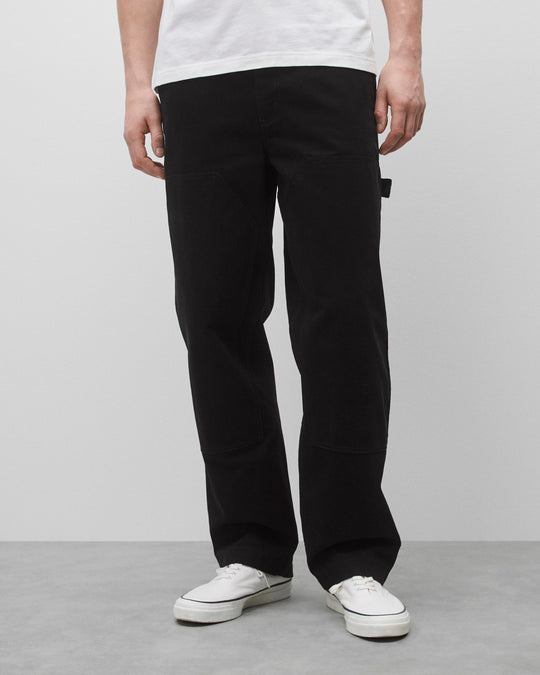 Cotton Canvas Relaxed Double Knee Pant
