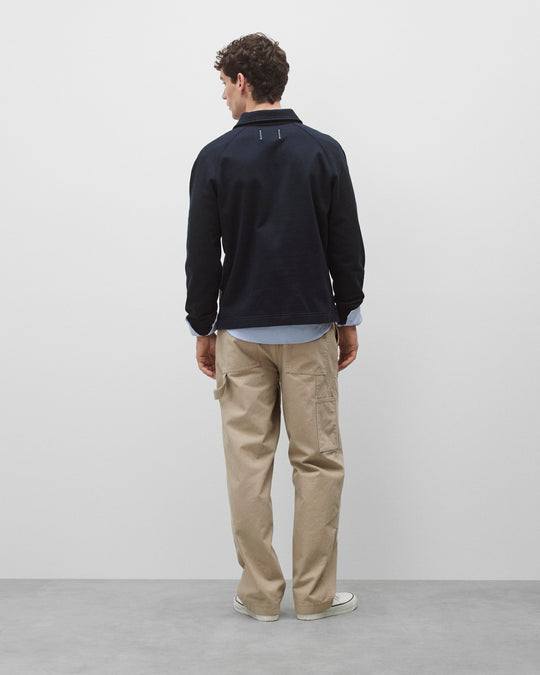 Cotton Canvas Relaxed Double Knee Pant