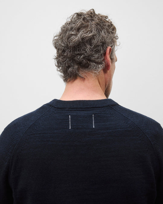 Cotton Slub Laurel Crewneck