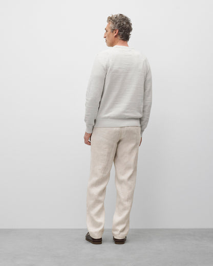 Cotton Slub Laurel Crewneck