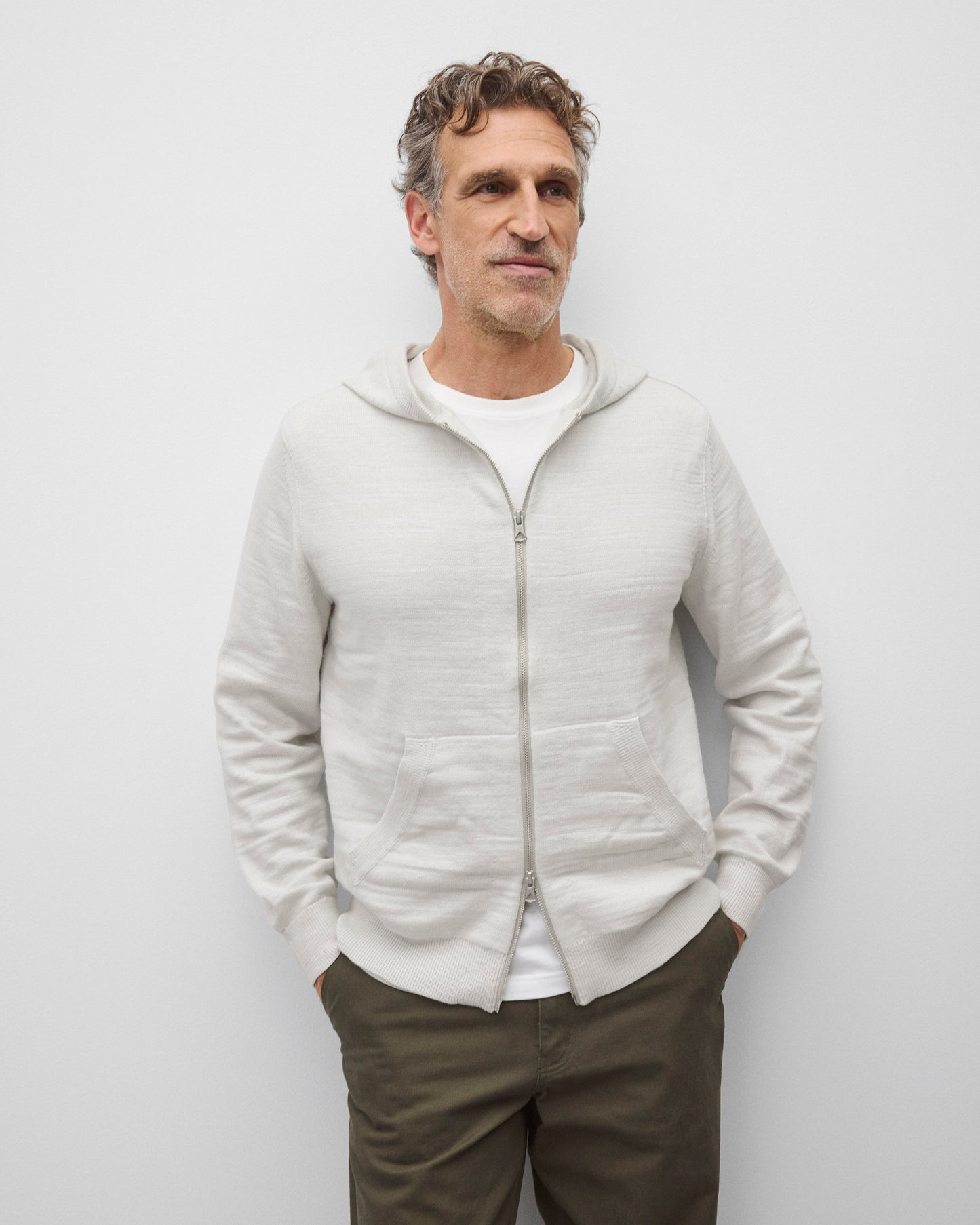 Cotton Slub Laurel Zip Hoodie