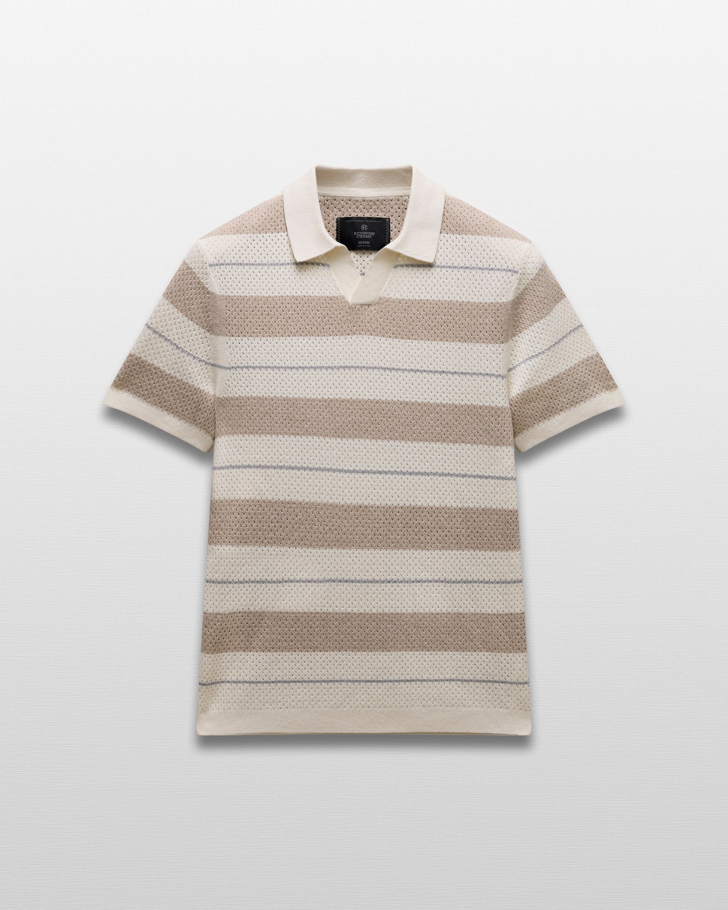 Cotton Linen Stripe Victor Polo