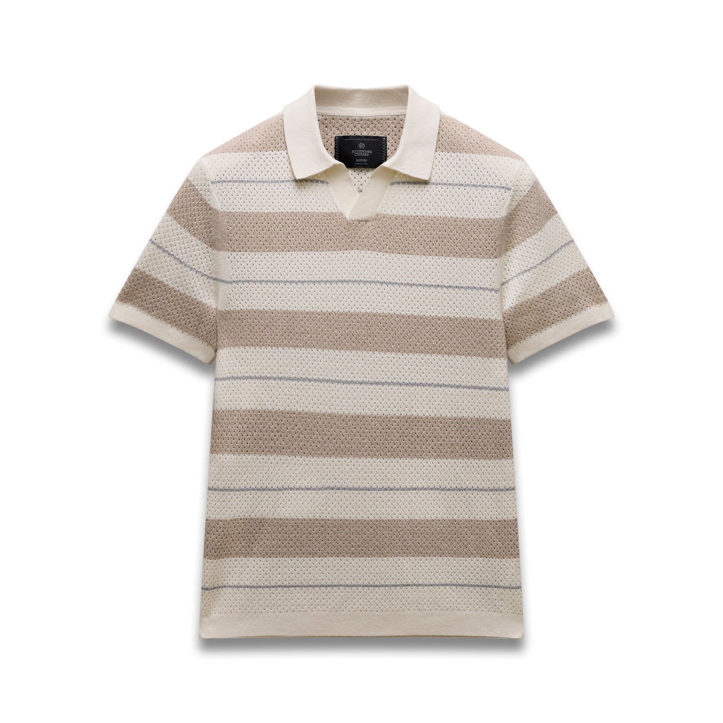 Cotton Linen Stripe Victor Polo