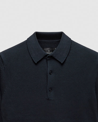 Supima Knit Commodore Polo Sweater