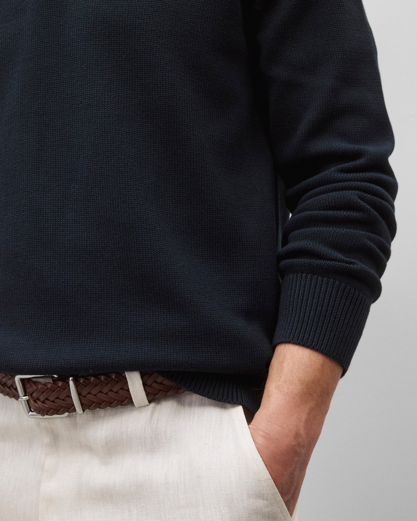 Supima Knit Commodore Polo Sweater