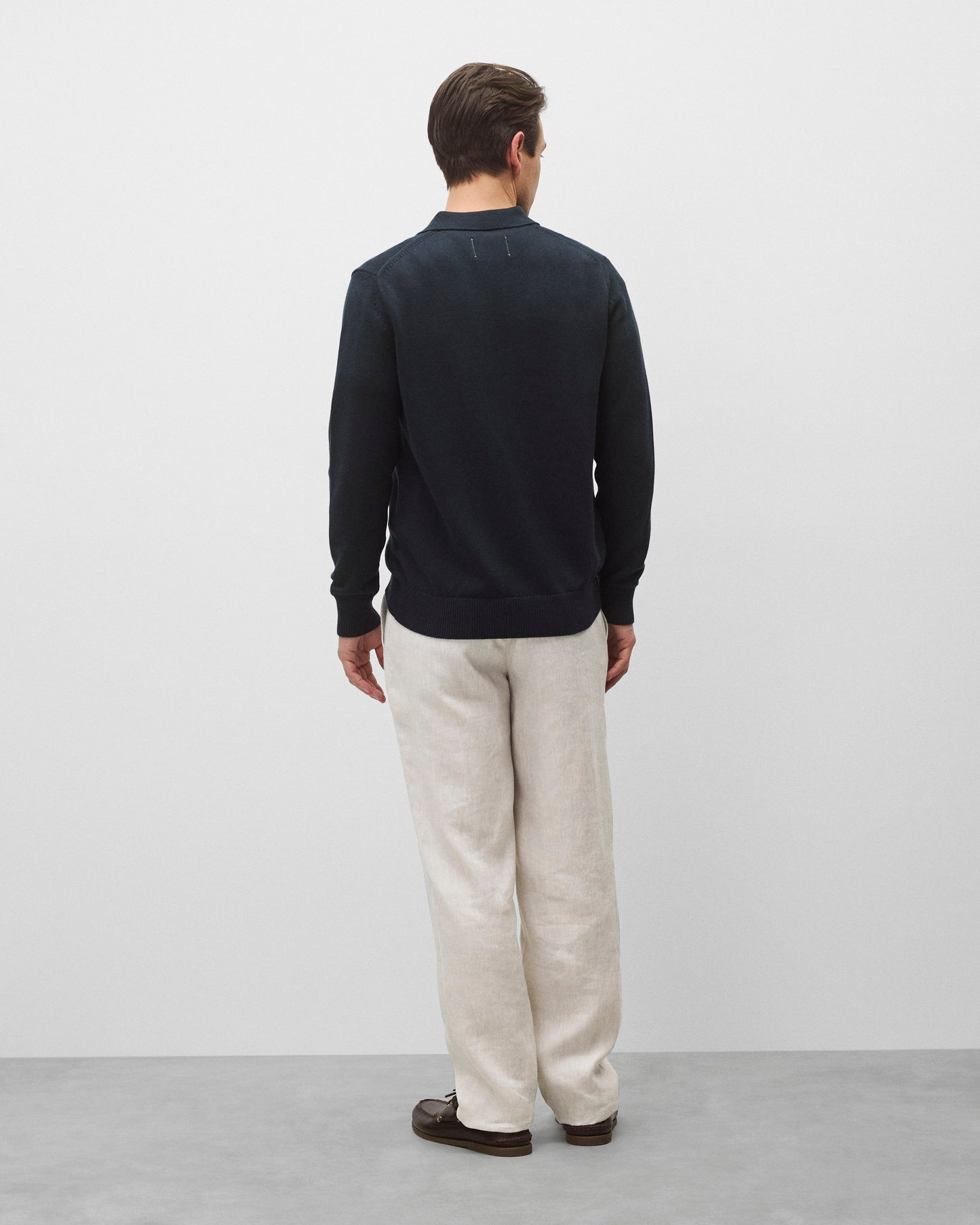 Supima Knit Commodore Polo Sweater