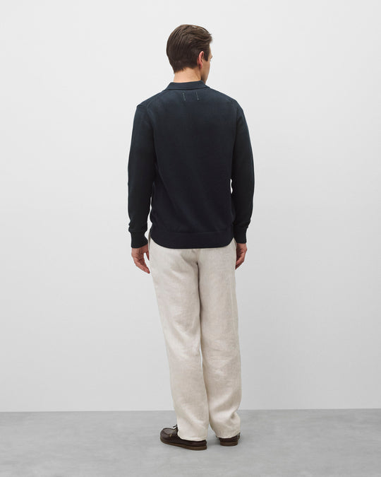 Supima Knit Commodore Polo Sweater