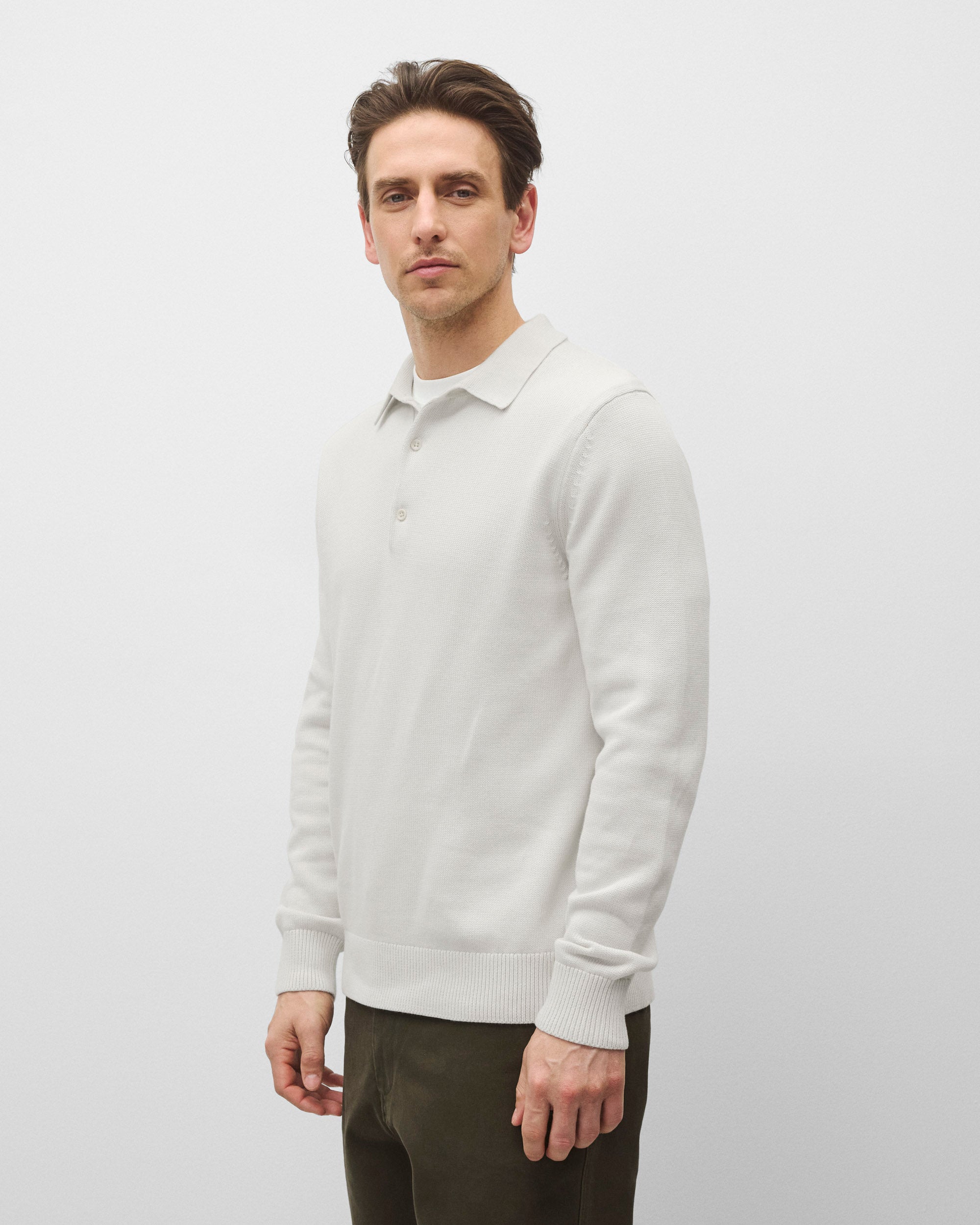 トップス orimi 24ss GLITTER KNIT POLO Supima Knit Commodore Polo Sweater | Reigning Champ