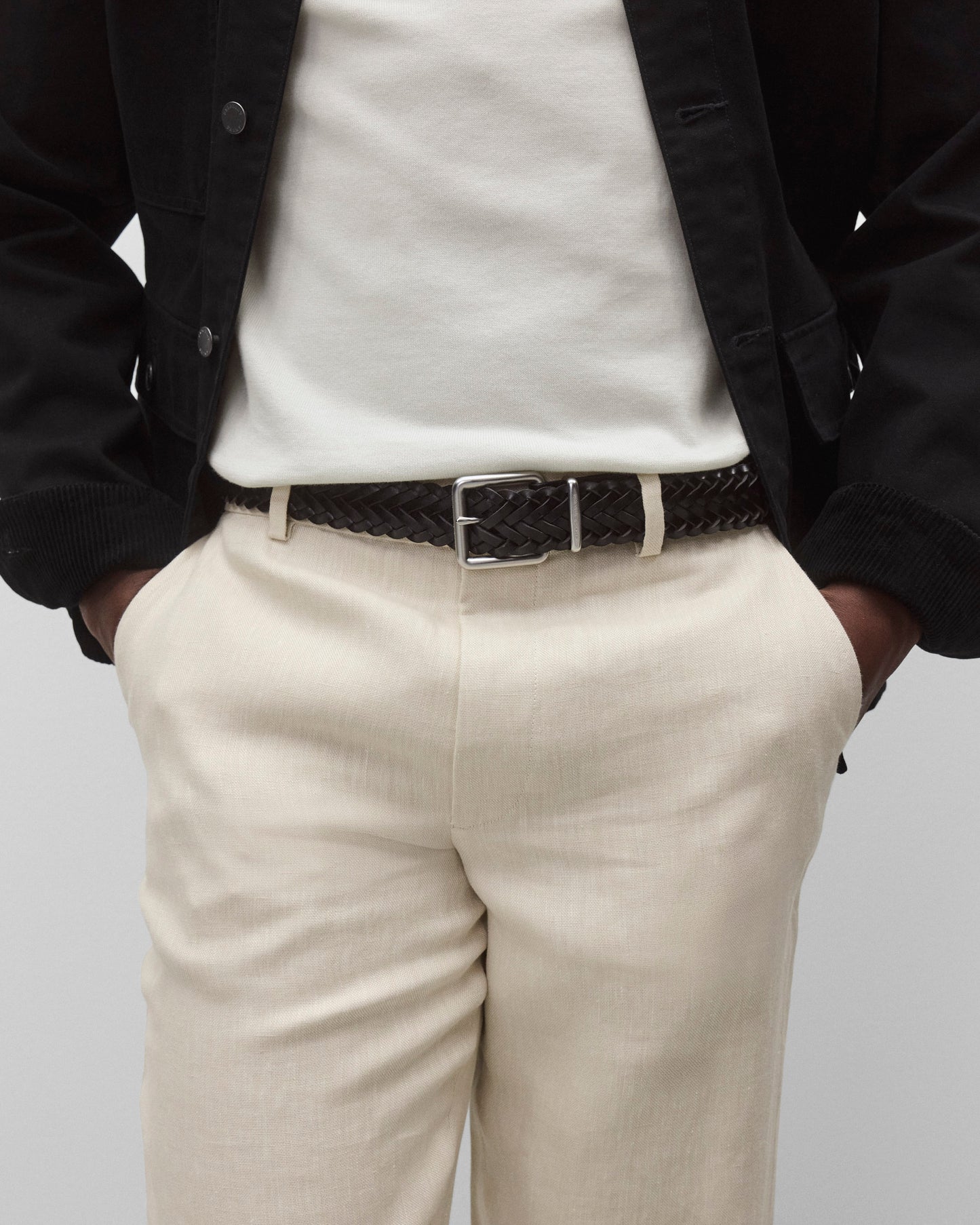 Braided Leather Belt