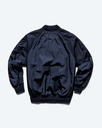 Econyl Satin Nylon Stadium Jacket