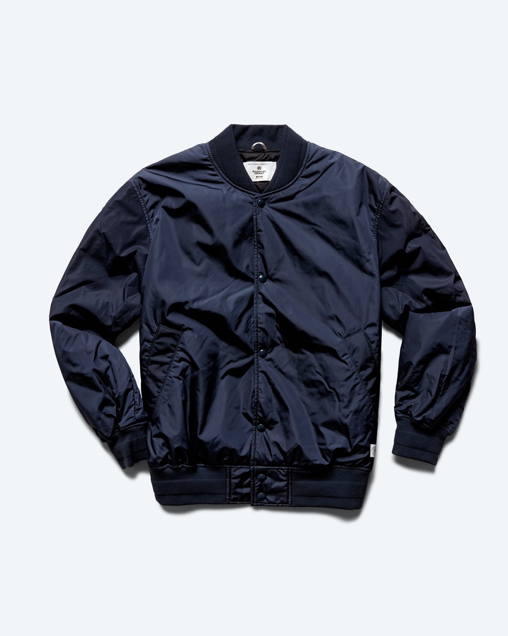 Econyl Satin Nylon Stadium Jacket