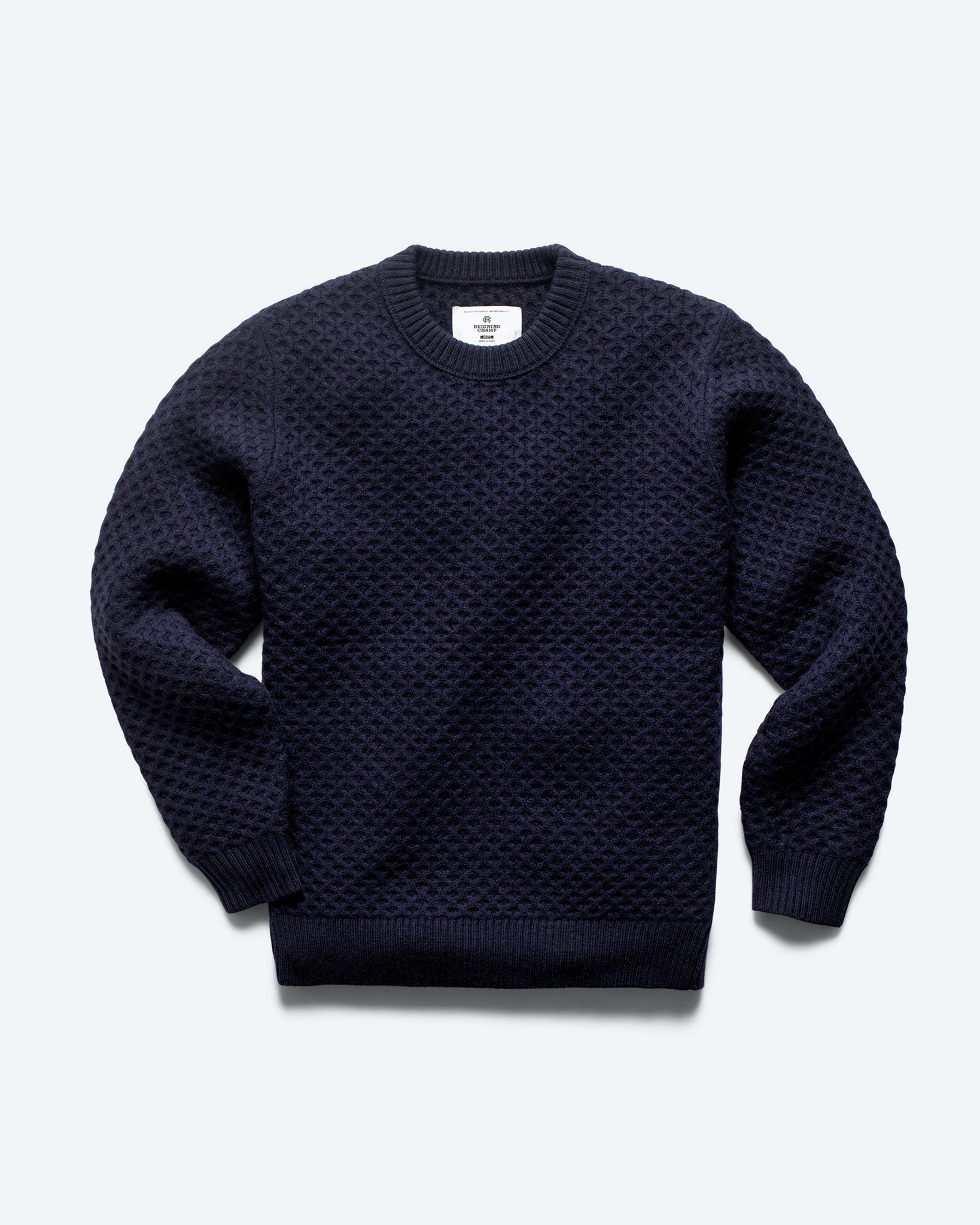 Merino Honeycomb Crewneck