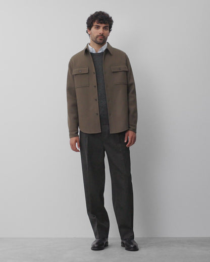 Double Face Wool Concourse Standard Overshirt
