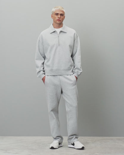 Brushed Fleece Relaxed Half Zip Sweatshirt