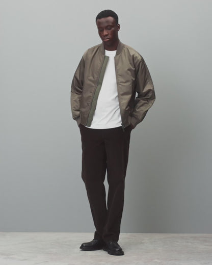 Nylon Twill Crew Jacket