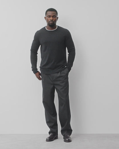 Silk Cashmere Gallery Crewneck