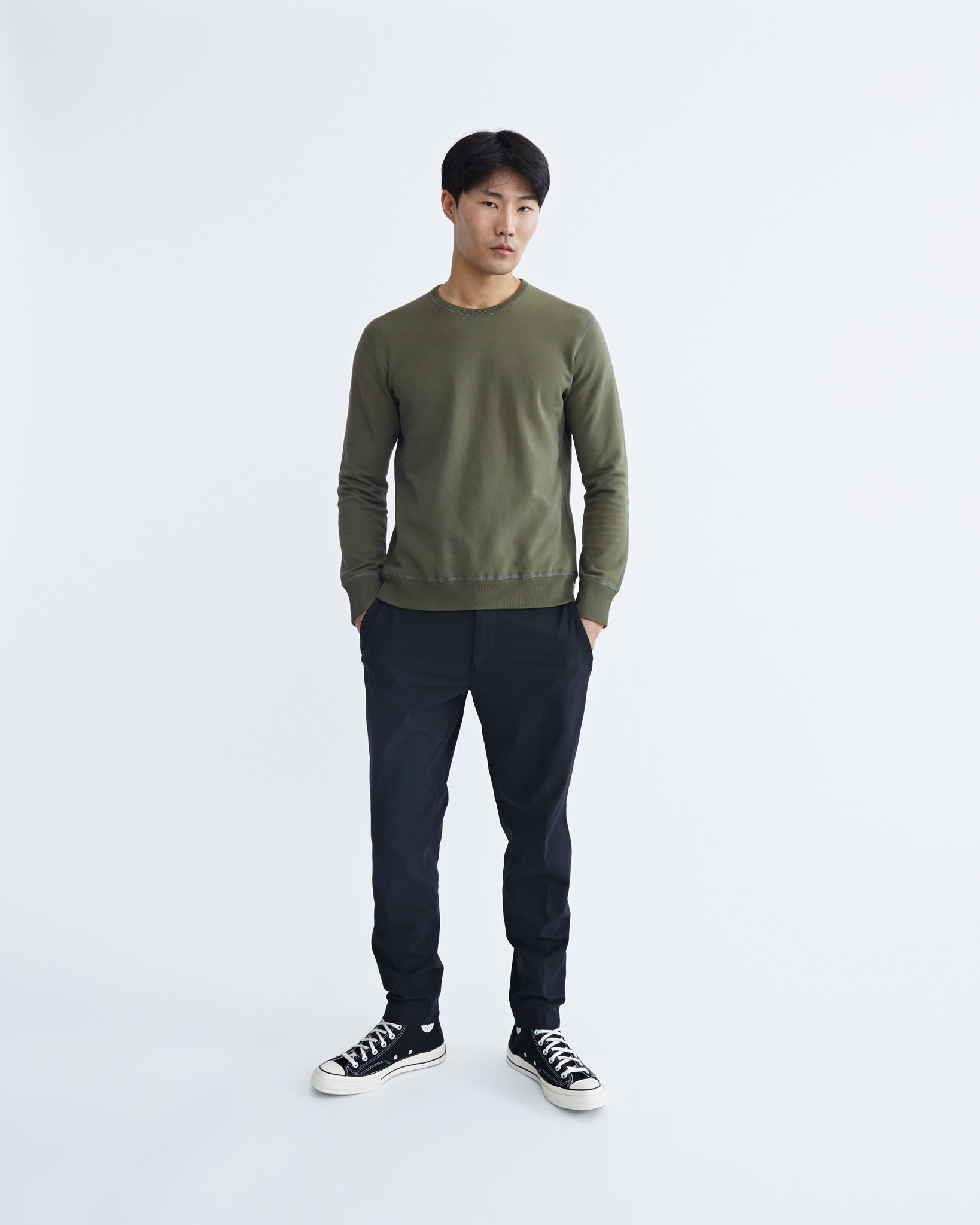 Reigning champ midweight terry crewneck clearance